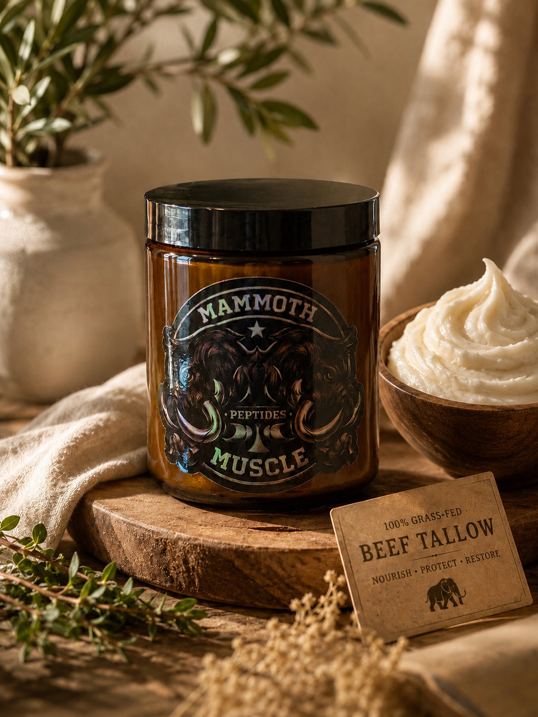 Mammoth Muscle Enchanced Tallow Body and Face Lotion