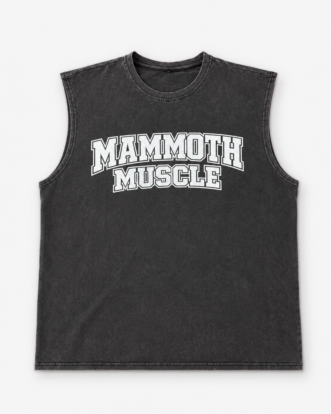 Mammoth Muscle Vintage Wash Tank Vest(Oversized)